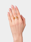 Gold Kiss Ring