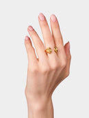 Gold Kiss Ring