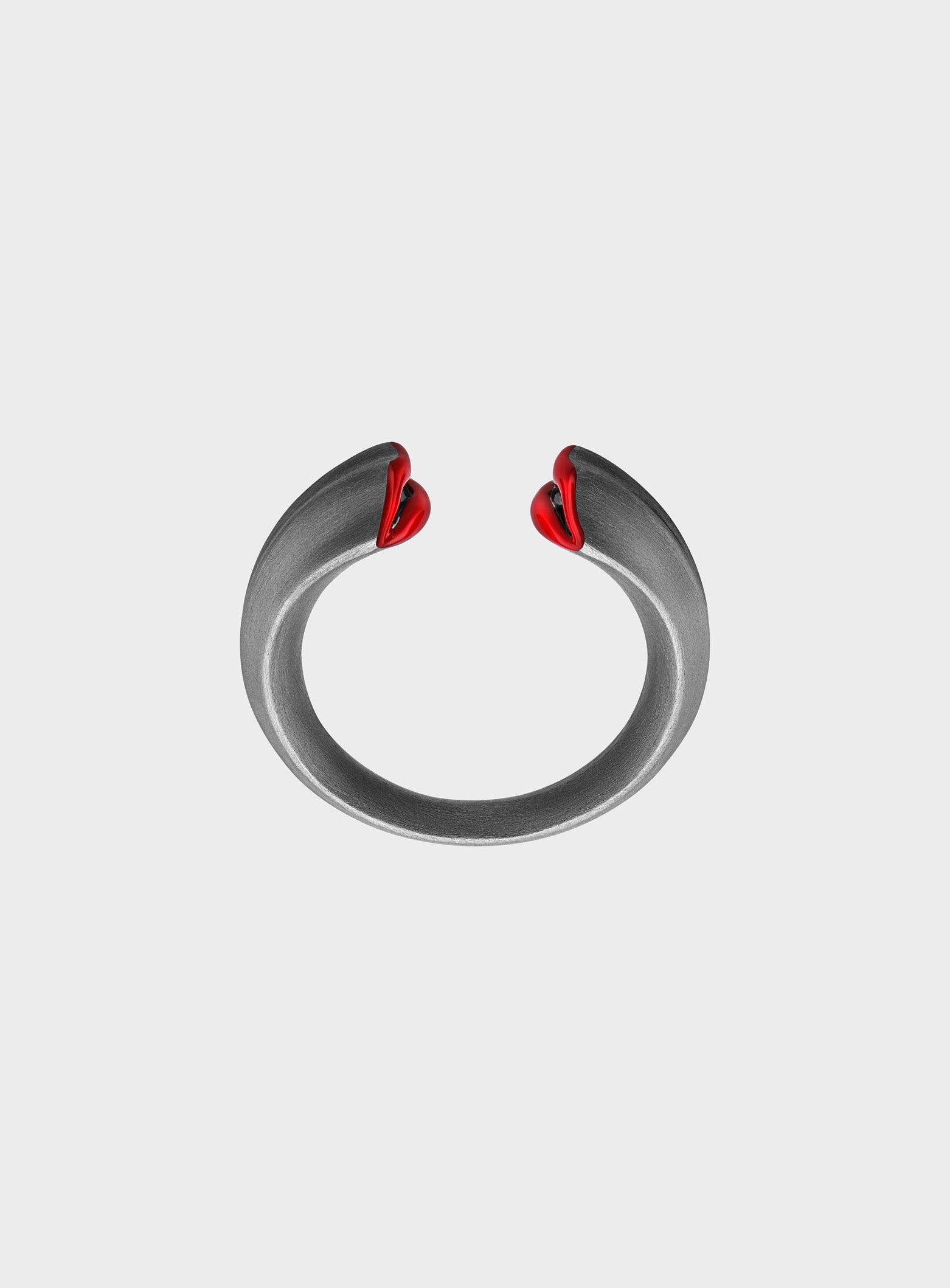 Black Kiss Small Ring Opaque Red